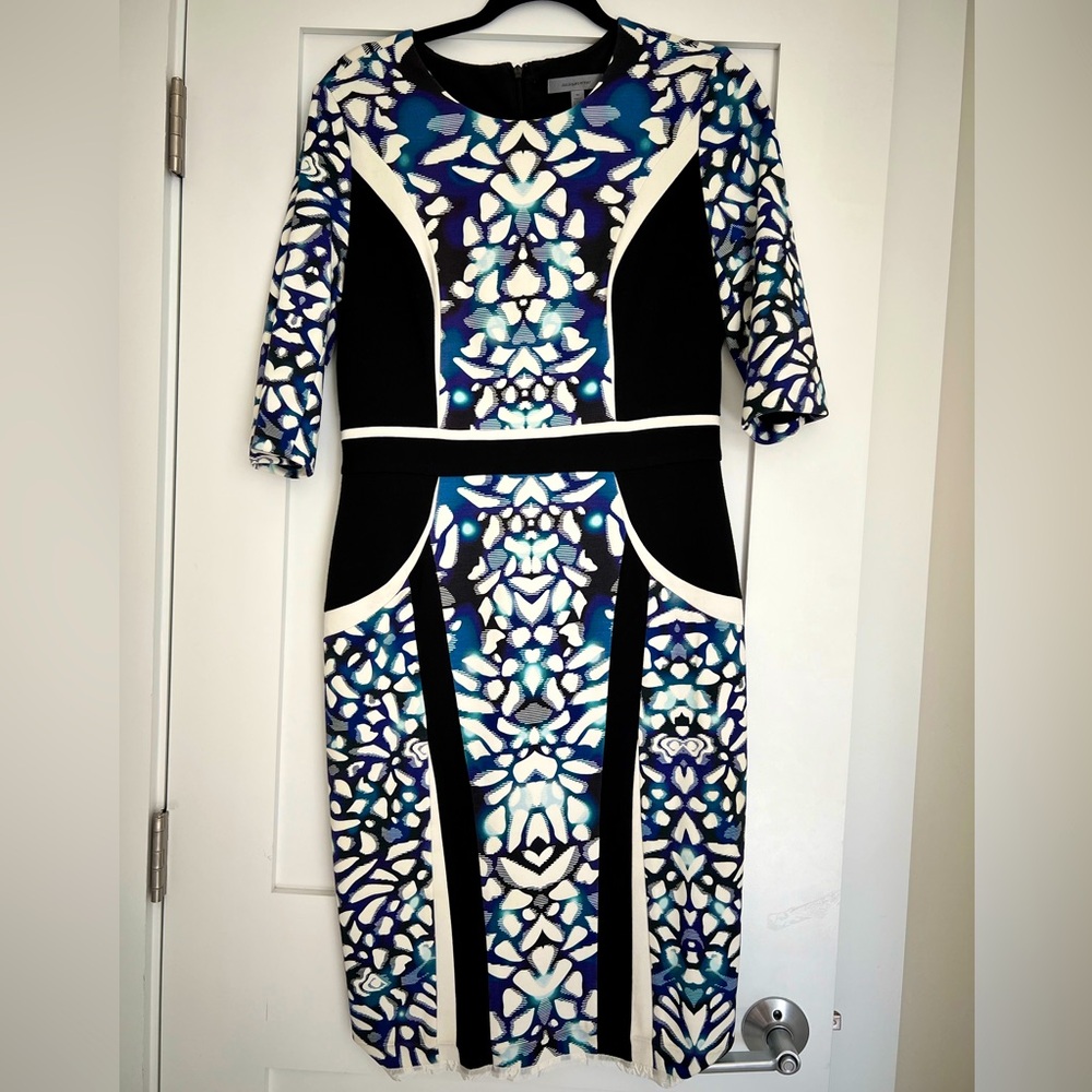 Classiques Entier Black/ Blue Dress, size 10